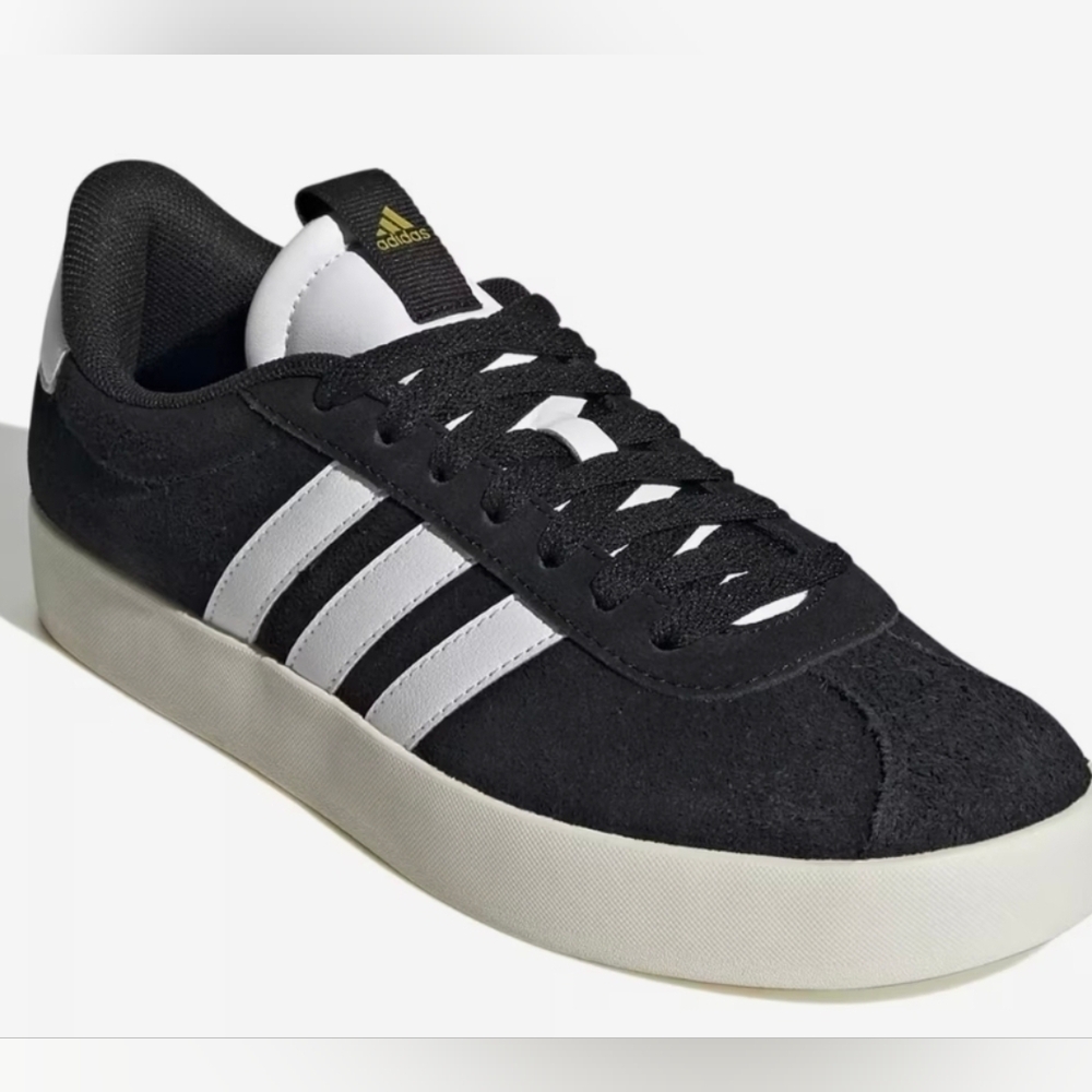 New Adidas VL Court 3.0 Suede Men's Sneakers Skate Black - Picture 2 of 4